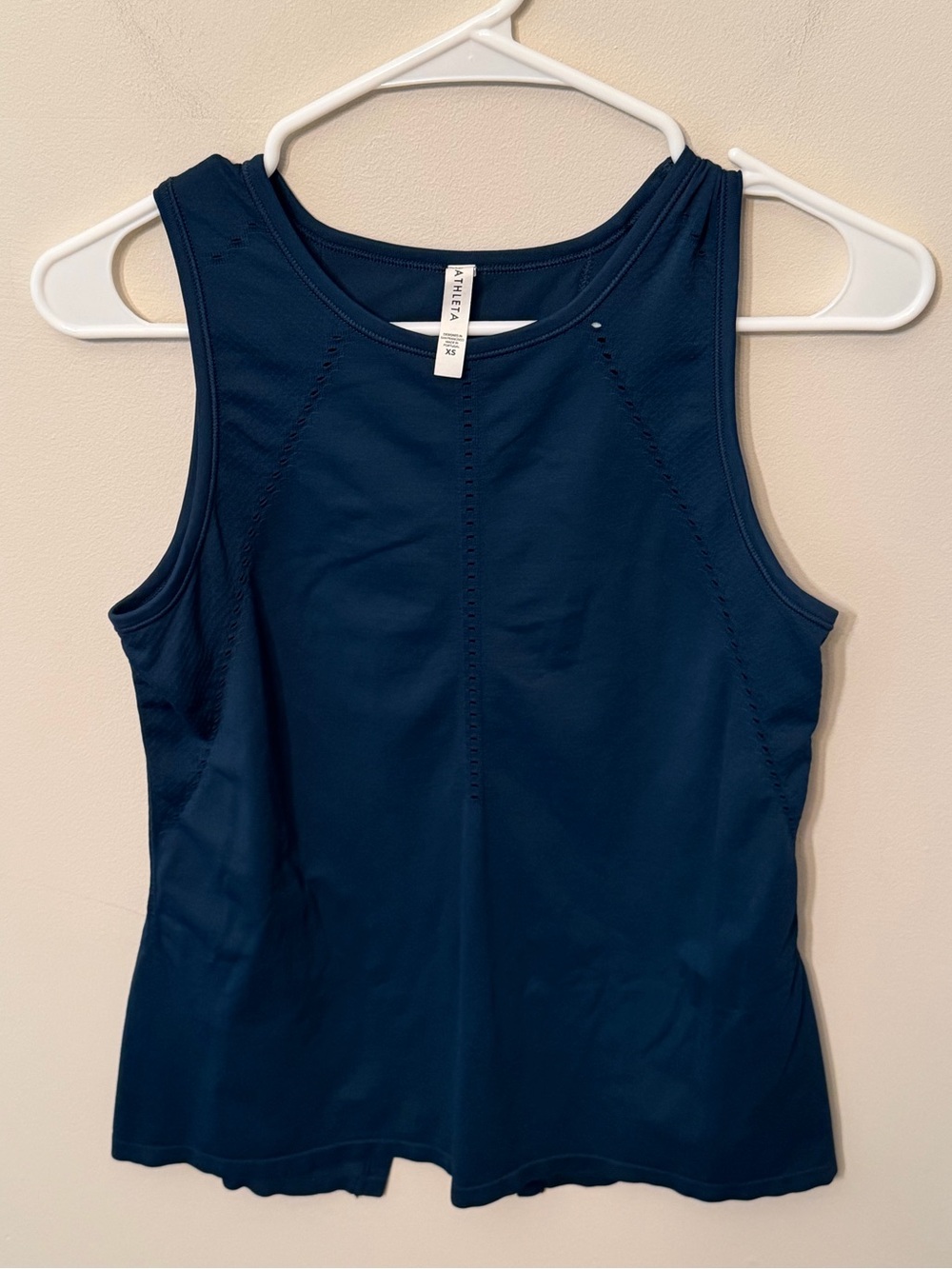 Athleta Open Back Tank Top size XS deep teal